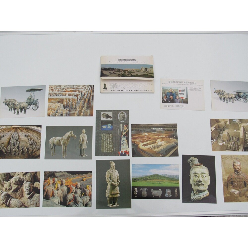 Terracotta Army Postcard Set Xi'an China UNESCO World Heritage Site Historical